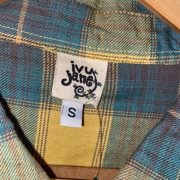 Ivy Jane flannel shirt snap button down soft NEW small oversized long sleeve NWT - Picture 9 of 9